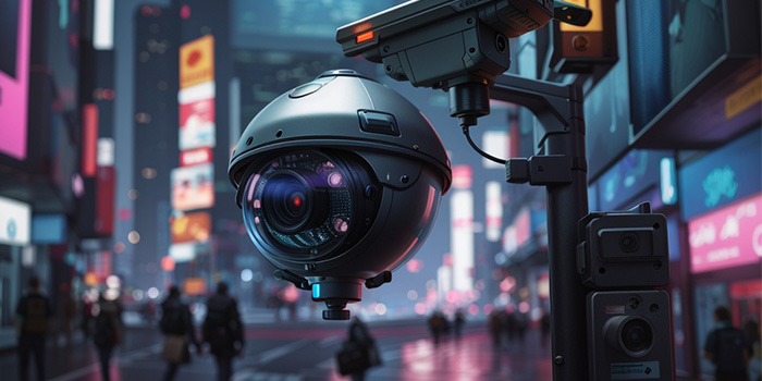 Cyberpunk security camera