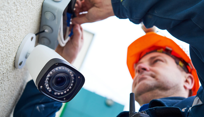 installing wired security camera