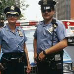 police in uniforms standing